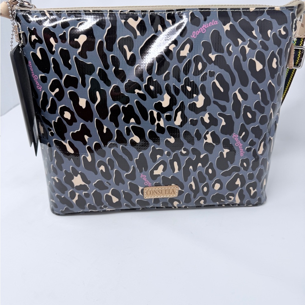 Consuela Downtown Crossbody  Black and Cream - Picture 2 of 9